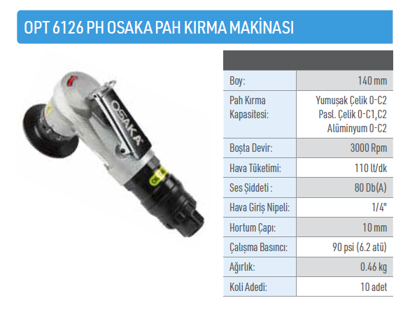 Osaka OPT6126PH 140mm Pah Kırma Makinası - Elektrikli El Aletleri
