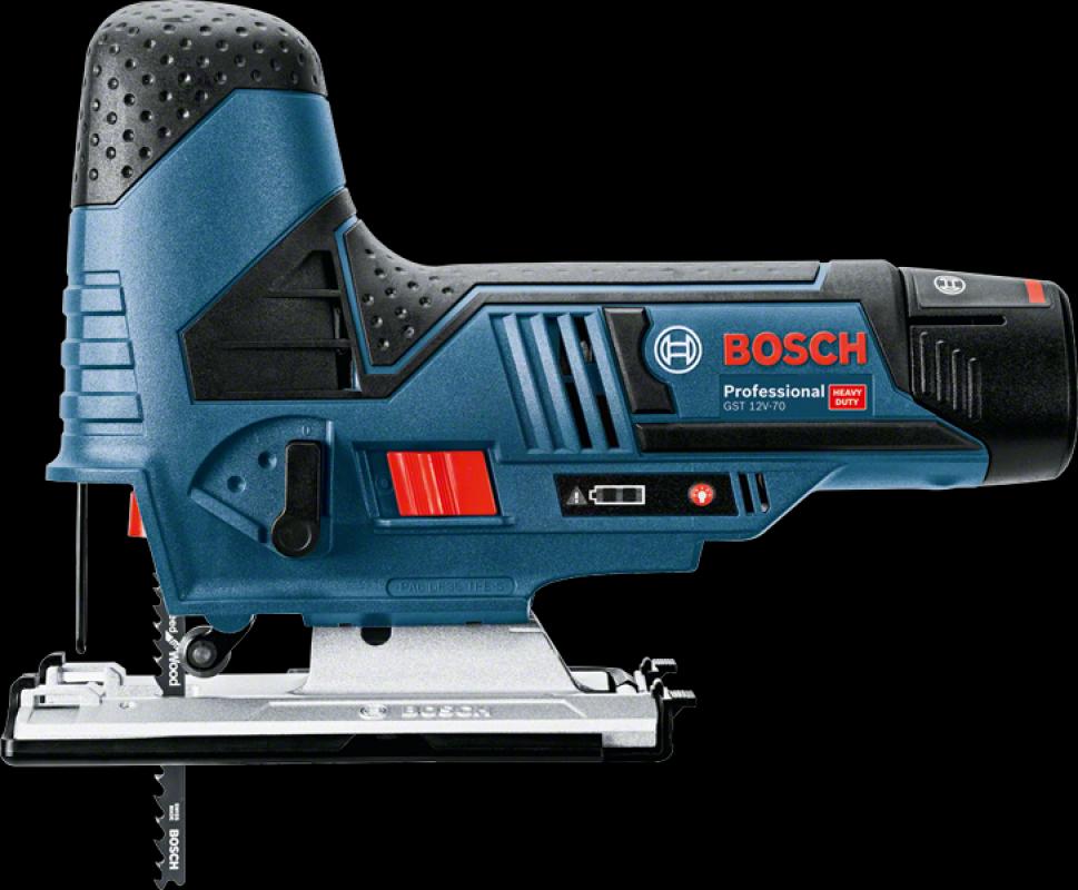 Bosch Akülü Dekupaj Testere Makinesi GST 12V-70 (2 x 3,0 Ah Akü) - 06015A1005