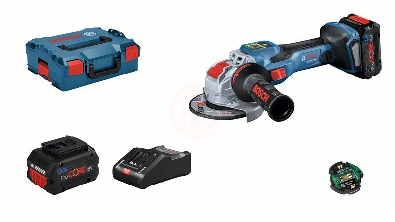 Bosch Akülü Avuç Taşlama Makinesi X-Lock GWX 18V-15 SC (2 x 8,0 Ah Akü) (125 mm) - 06019H6501