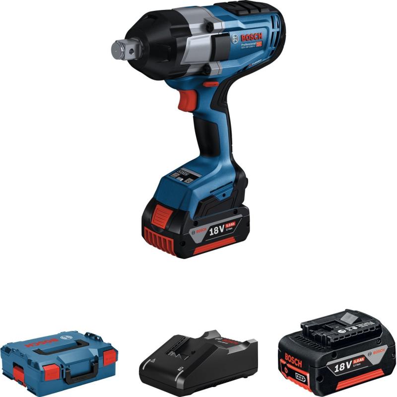 Bosch Akülü somun Sıkma Makinesi GDS 18v-1050 H (2 x 8,0 Ah Akü) - 06019J8502