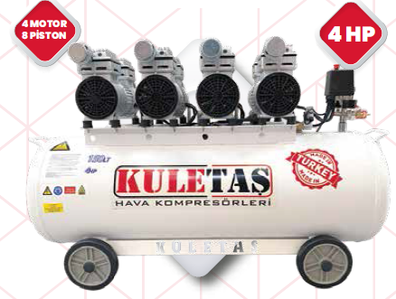 Kuletaş 150lt Sessiz Yağsız Hava Kompresörü