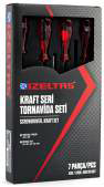 İzeltaş 4100 00 8107 Kraft Seri Tornavida Seti (7 parça)