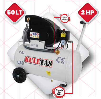 Kuletaş 50lt Hava Kompresörü