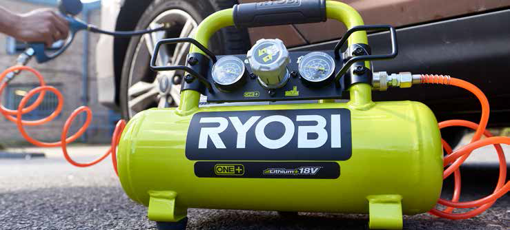 Ryobi R18AC-0 18V Akülü Hava Kompresörü (Aküsüz)