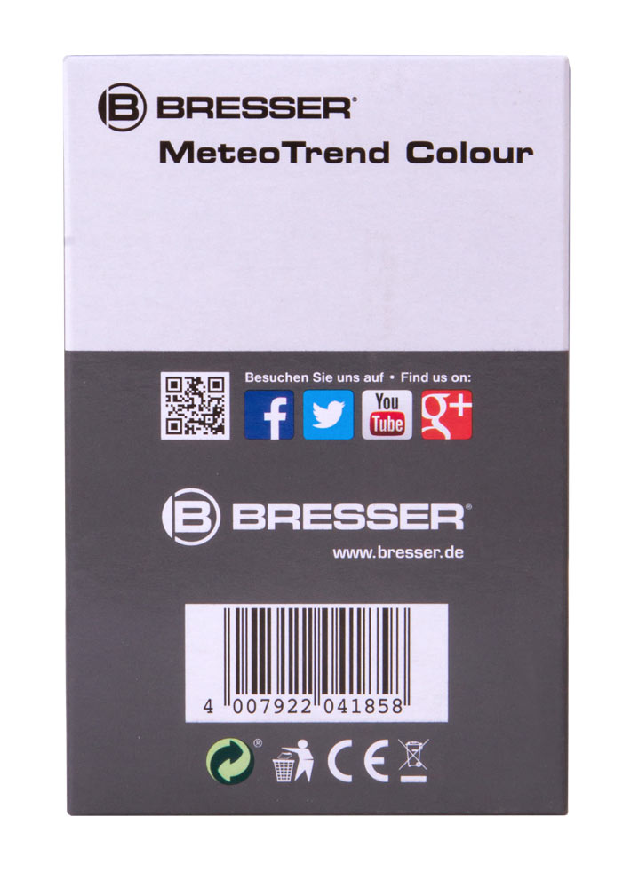 Bresser MeteoTrend Colour RC Weather Station, black