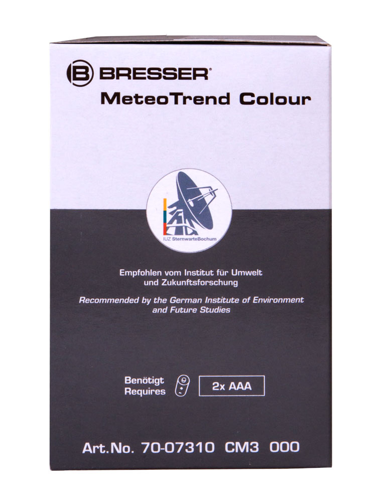Bresser MeteoTrend Colour RC Weather Station, black