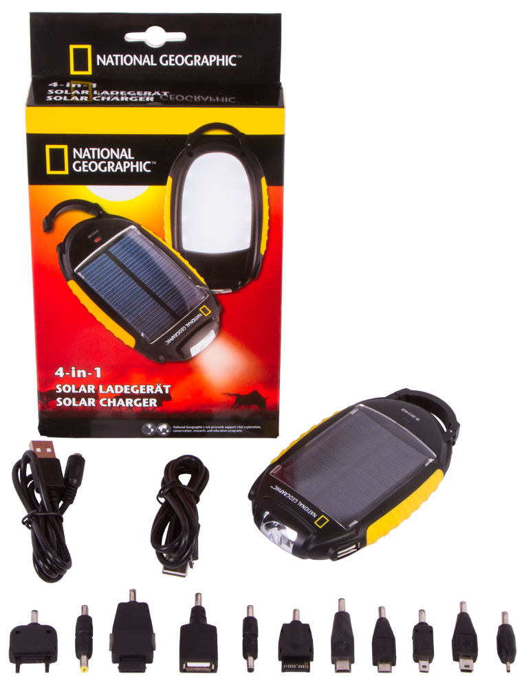 Bresser National Geographic Solar Power Charger 4-in-1
