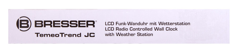 Bresser TemeoTrend JC LCD RC Weather Station (Wall clock), silver