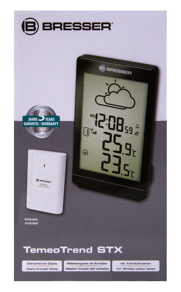 Bresser TemeoTrend STX RC Weather Station, black