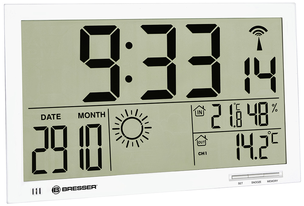 Bresser MyTime Jumbo LCD Wall Clock