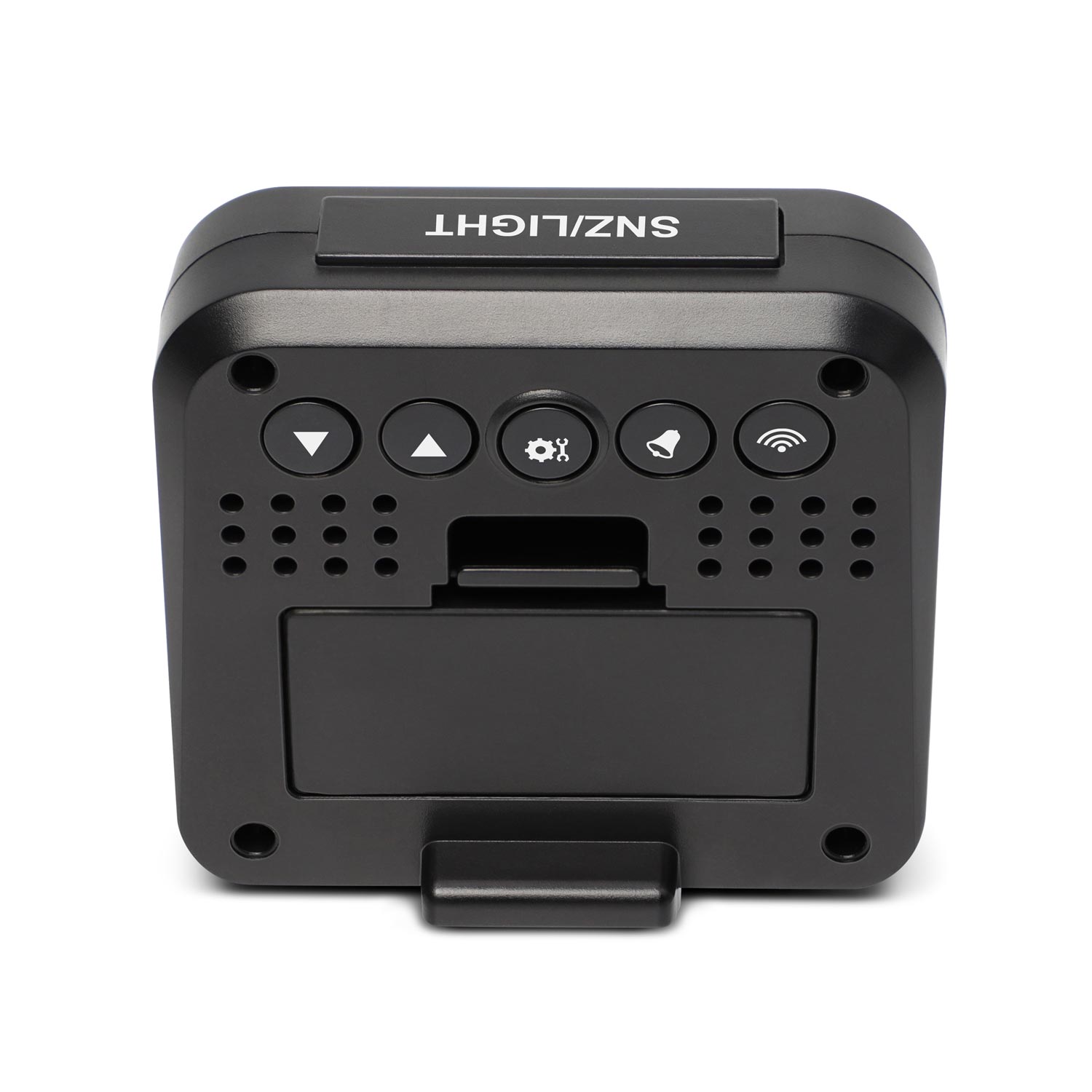 Explore Scientific RC Alarm Clock, black