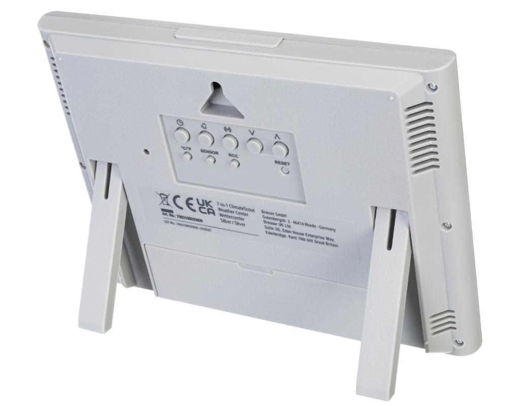 Bresser 7-in-1 ClimateScout Exclusive Line Weather Center, silver