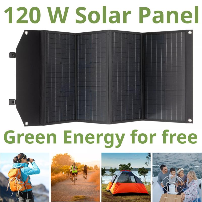 Bresser Mobile Solar Charger 120 Watt with USB