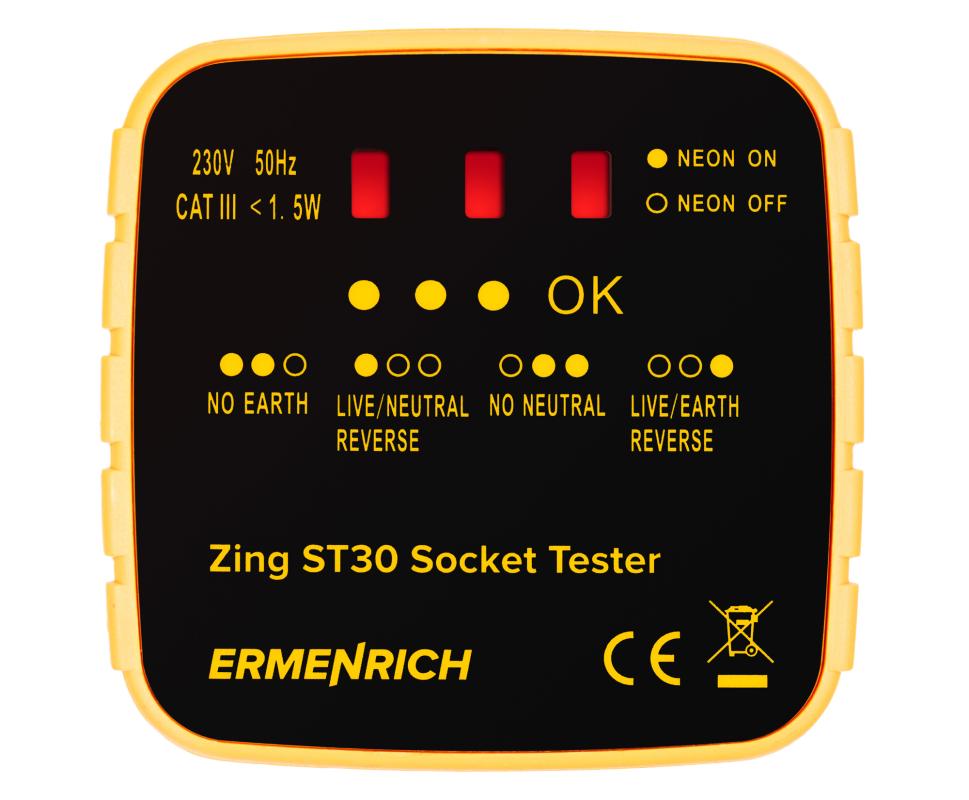 Ermenrich Zing ST30 Priz Test Cihazı