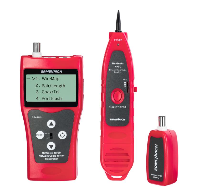 Ermenrich NetGeeks NP30 Ağ Kablosu Test Cihazı