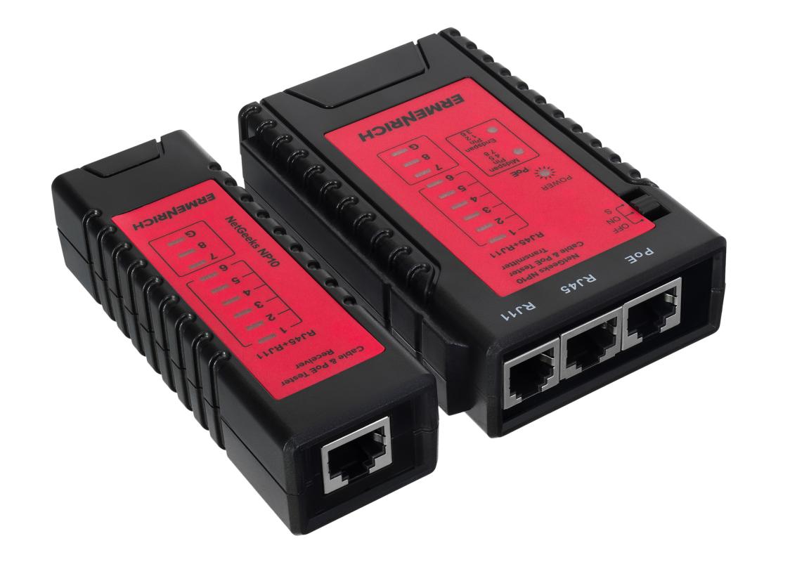 Ermenrich NetGeeks NP10 Kablo ve PoE Test Cihazı
