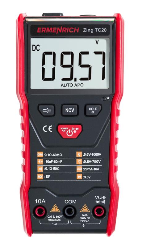 Ermenrich Zing TC20 Dijital Multimetre