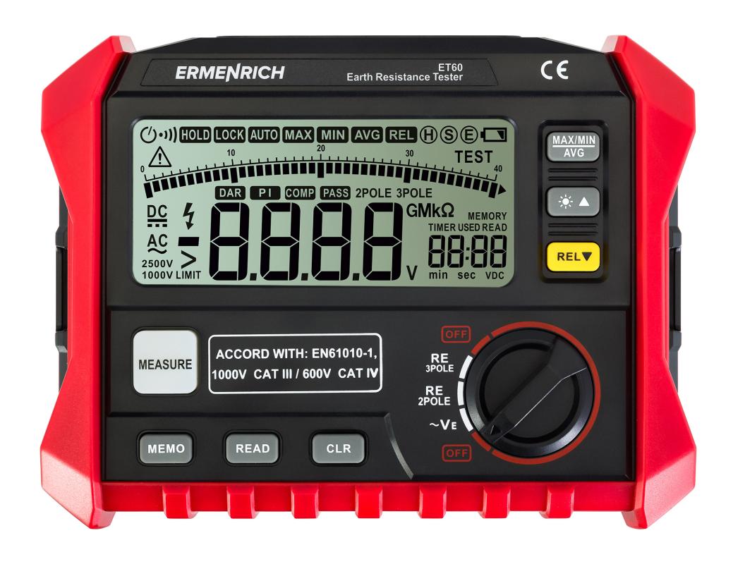 Ermenrich Ping ET60 Toprak Direnci Test Cihazı