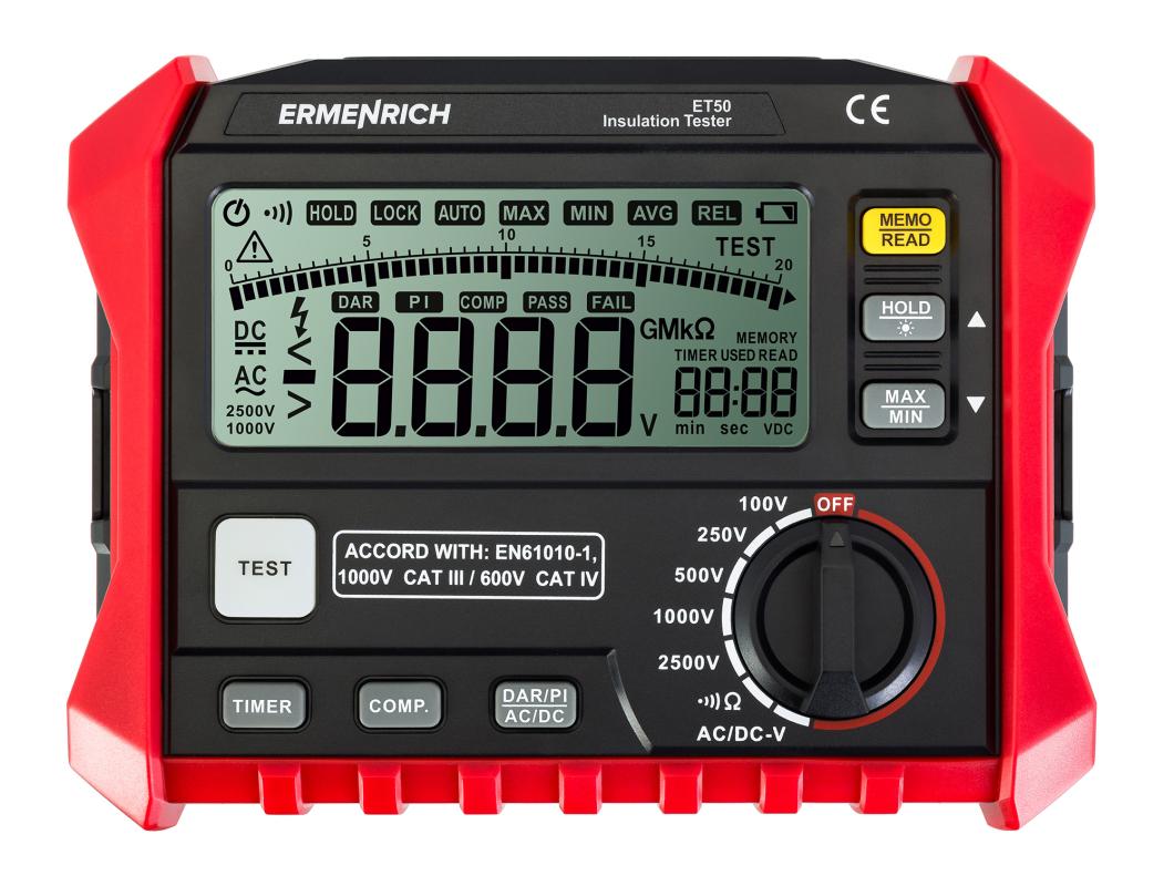 Ermenrich Ping ET50 Yalıtım Test Cihazı