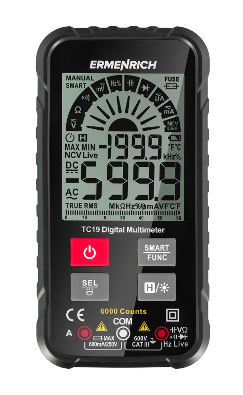 Ermenrich Zing TC19 Dijital Multimetre