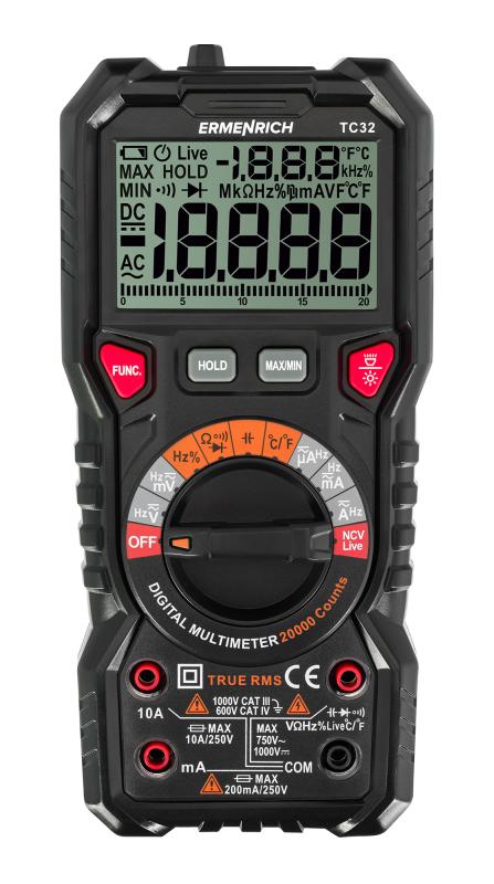 Ermenrich Zing TC32 Dijital Multimetre