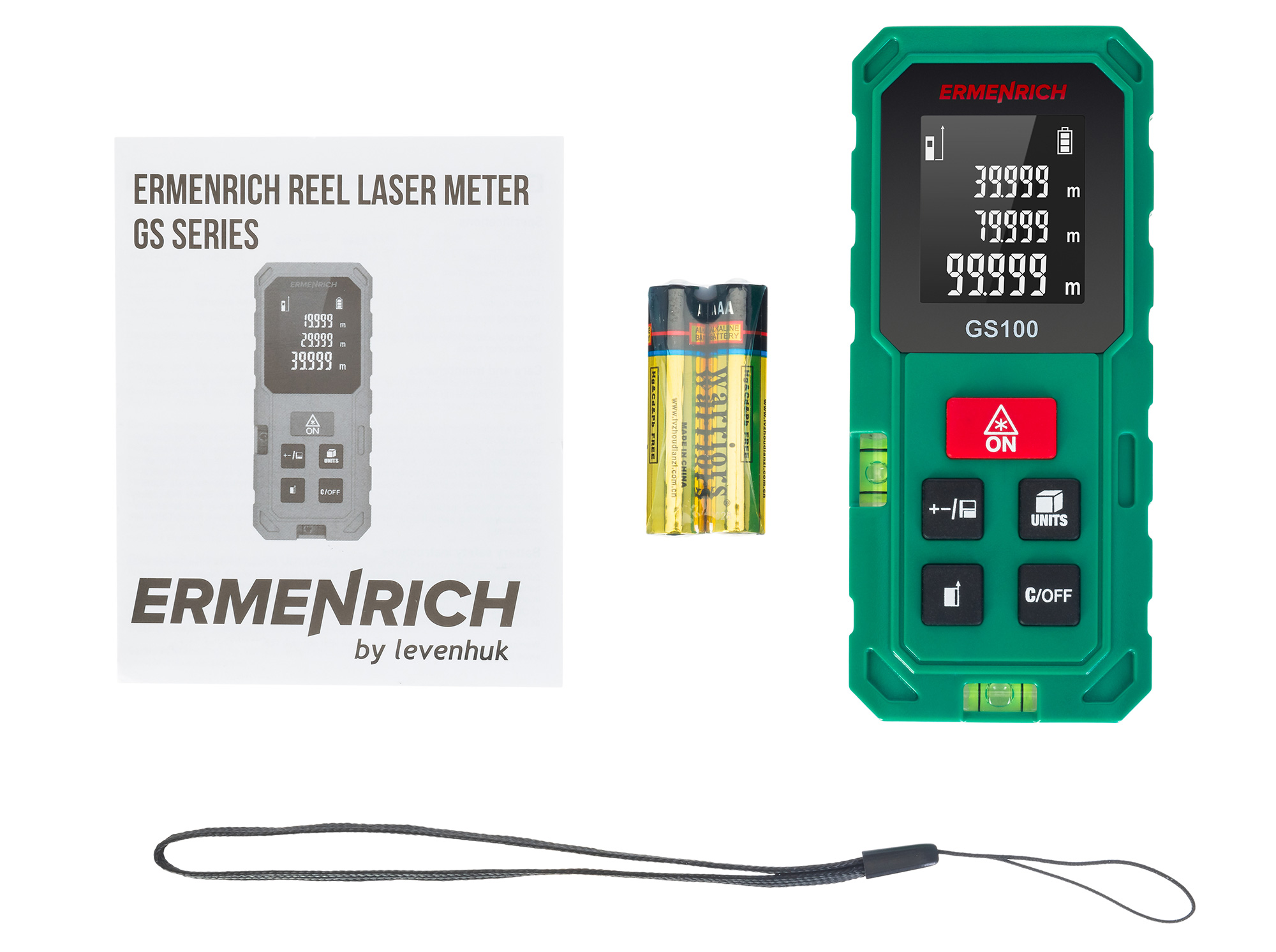 Ermenrich Reel PLUS GS100 Lazer Metre