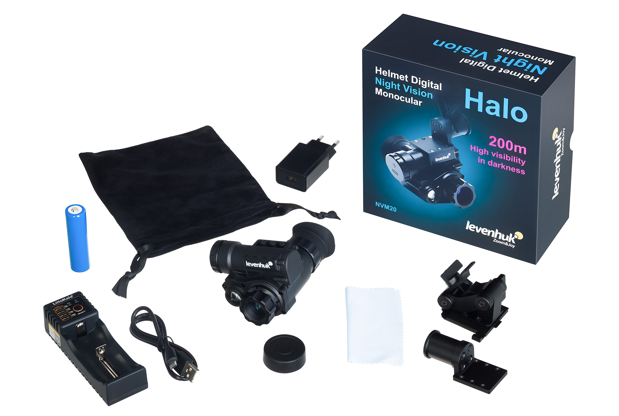 Levenhuk Halo NVM20 Helmet Dijital Gece Görüş Monoküler