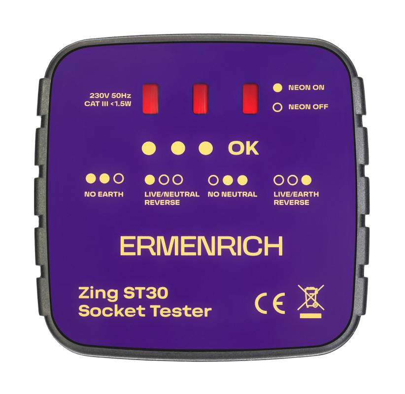 Ermenrich Zing ST30 Priz Test Cihazı