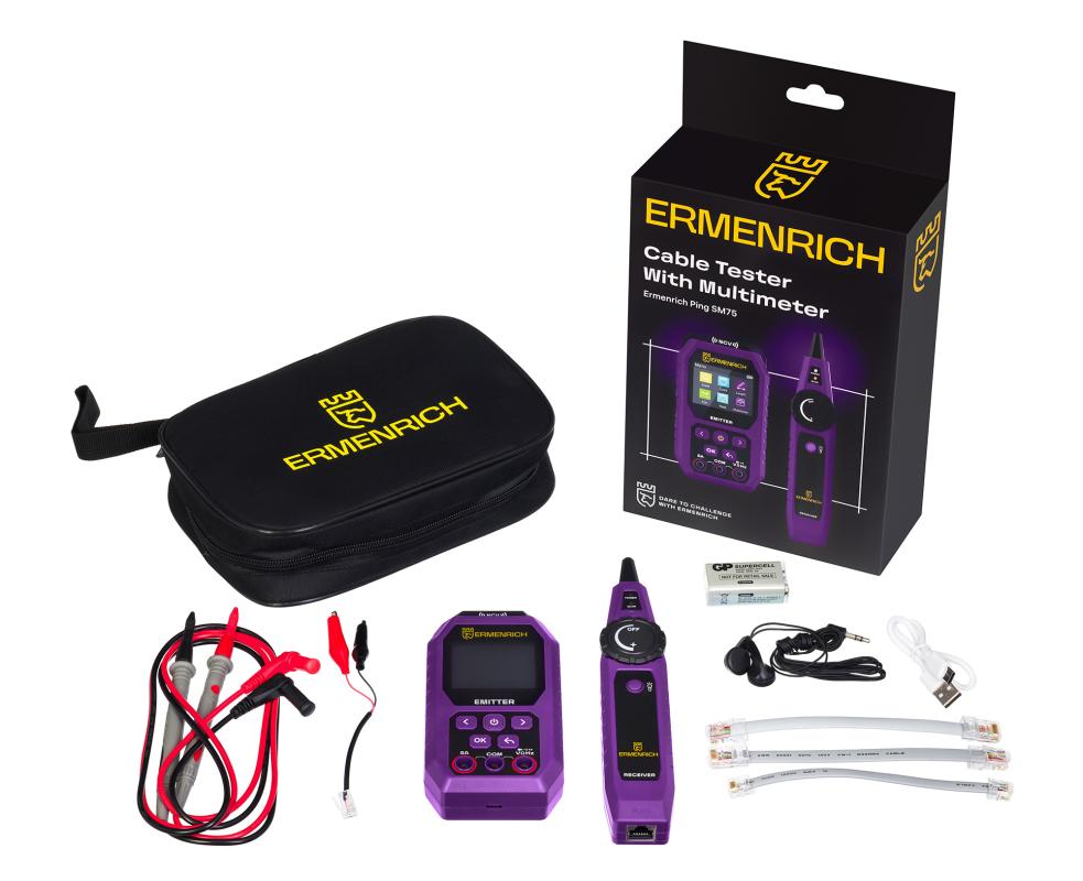Ermenrich Ping SM75 Multimetreli Kablo Test Cihazı