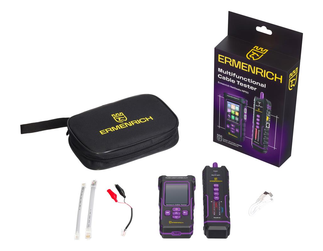 Ermenrich NetGeeks NP50 Çok İşlevli Kablo Test Cihazı