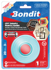 Bondit BNMD2030 Çift Taraflı Montaj Bandı