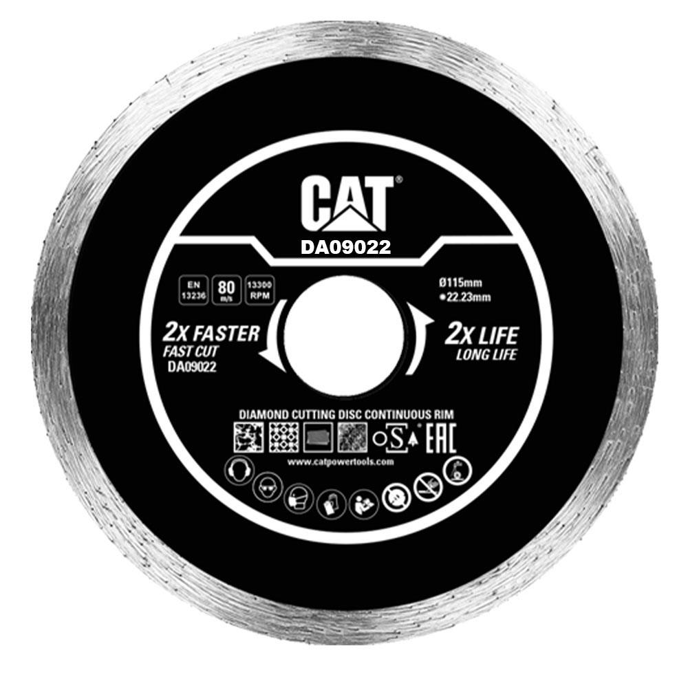 CAT DA09022 115mm Profesyonel Fayans, Seramik, Mermer Elmas Kesme Diski (Sürekli Kenar)