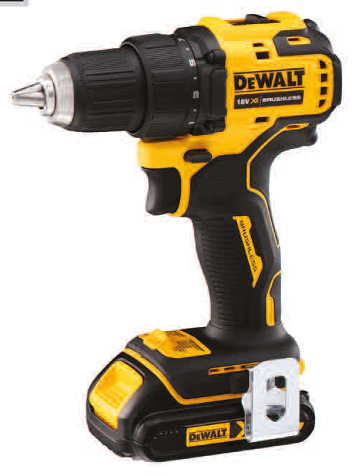 Dewalt DCD708D2T 18V 1.5AH LI-ION Kömürsüz Kompakt Darbesiz Matkap