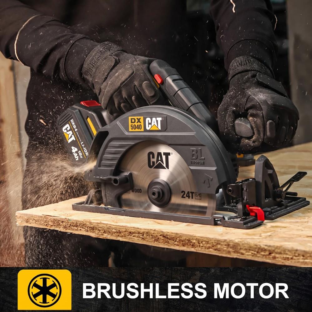 CAT DX5040B 18Volt 185mm Kömürsüz Profesyonel Daire Testere (Akü Dahil Değildir)