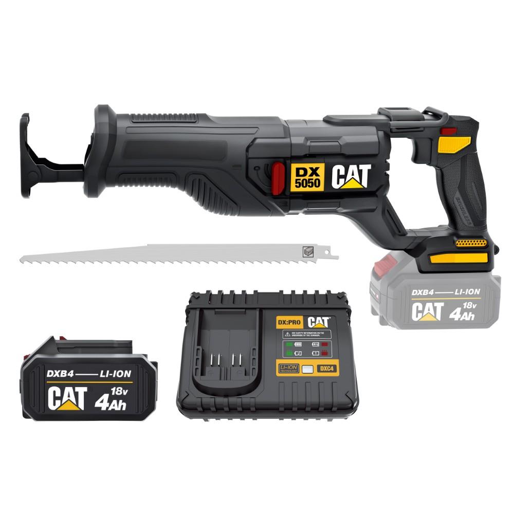 CAT DX5050 18Volt/4.0Ah Li-ion Tek Akülü Kömürsüz Profesyonel Tilki Kuyruğu Testere