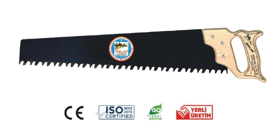 Işıklar 182-55 550mm Gaz Beton Testeresi Elmas Uçlu (Ağaç Saplı)