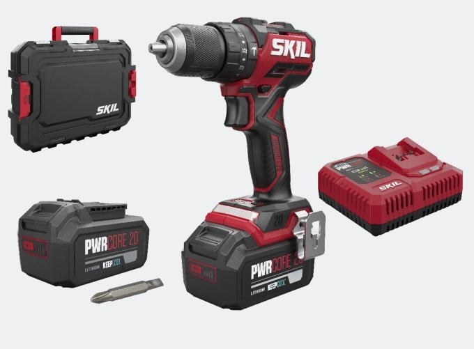 SKIL COMPACT 3075HB 20V Akülü Darbeli Matkap 2x4.0Ah Çantalı