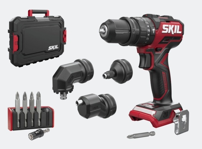 SKIL COMPACT 3076JA 20V Akülü 4 Başlıklı Darbeli Matkap (Aküsüz) Çantalı