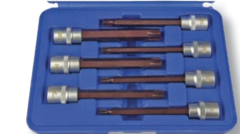 Nttools NCSETEU38T 7 Parça 3/8’’ S2 110mm Torx Bits CrV Lokma Seti