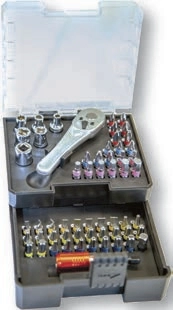 Nttools NCSETH058 58 Parça 1/4’’ S2 Bits ve Lokma Seti