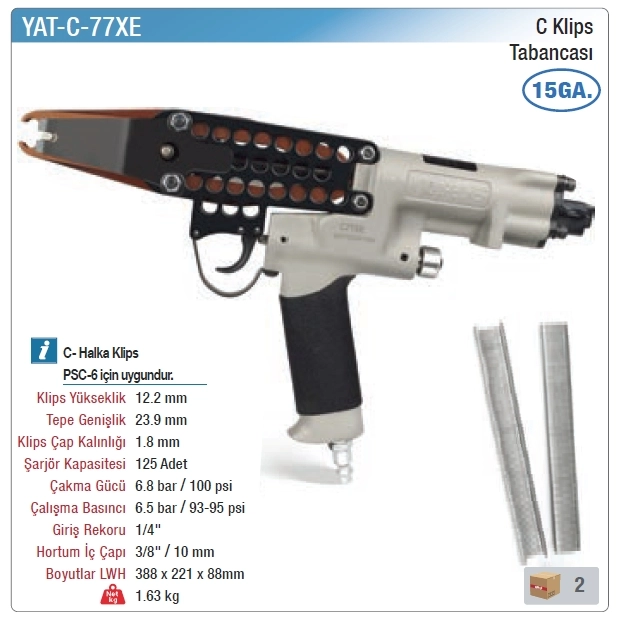 Yama YAT-C-77XE C Klips Tabancası