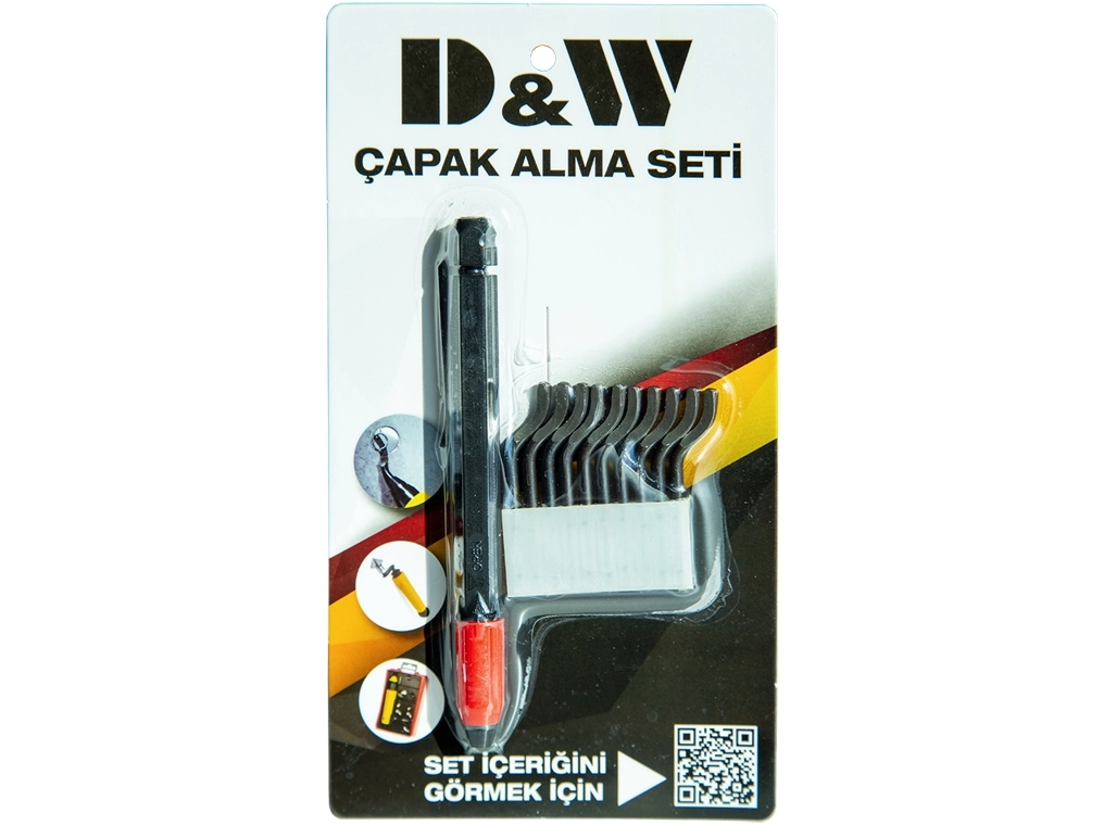 D&W DWZ3801050 Çapak Alma Seti (Plastik Tutuculu)