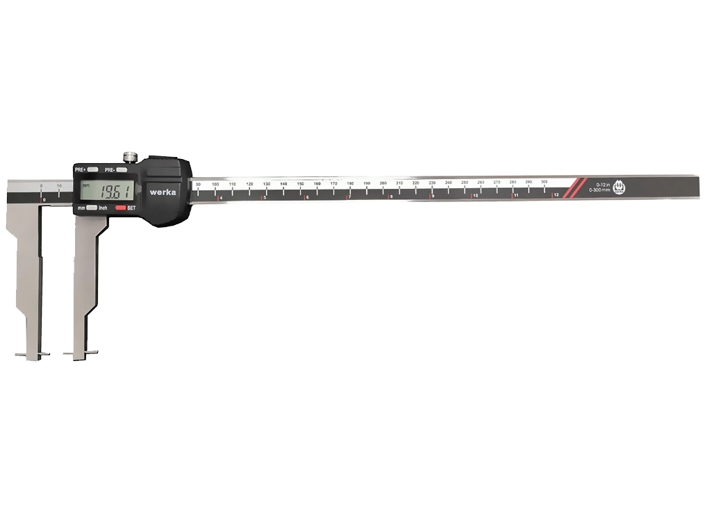 Werka W2235-300 300mm Değiştirilebilir Uçlu İç ve Dış Dijital Kanal Kumpası