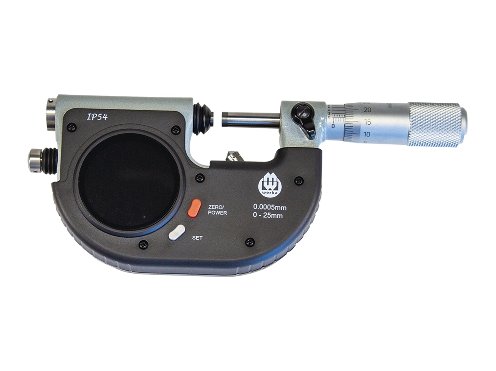 Werka W3226-1025 0-25mm IP54 Yüksek Hassasiyetli Gösterge Tipi Snap Mikrometre