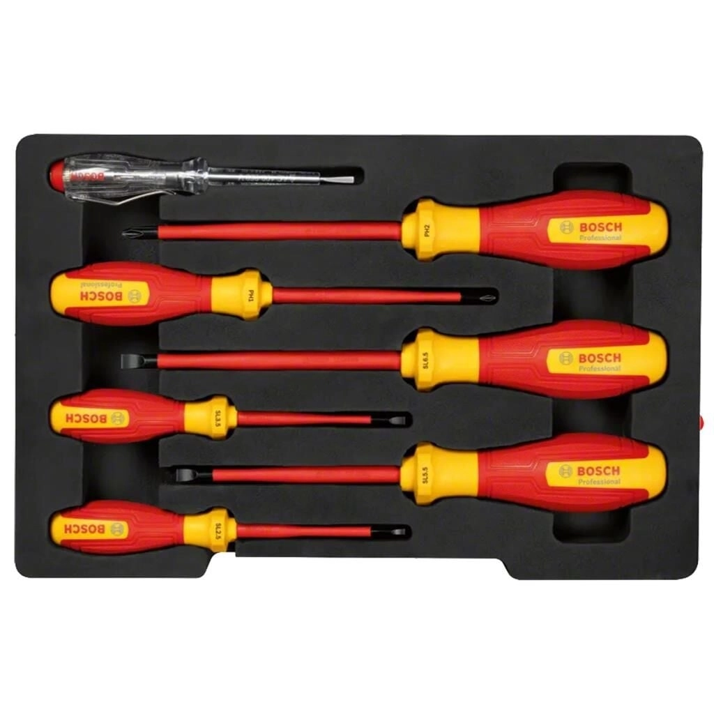 Bosch 1 600 A02 NF7 7 Parça İzoleli Tornavida Seti VDE