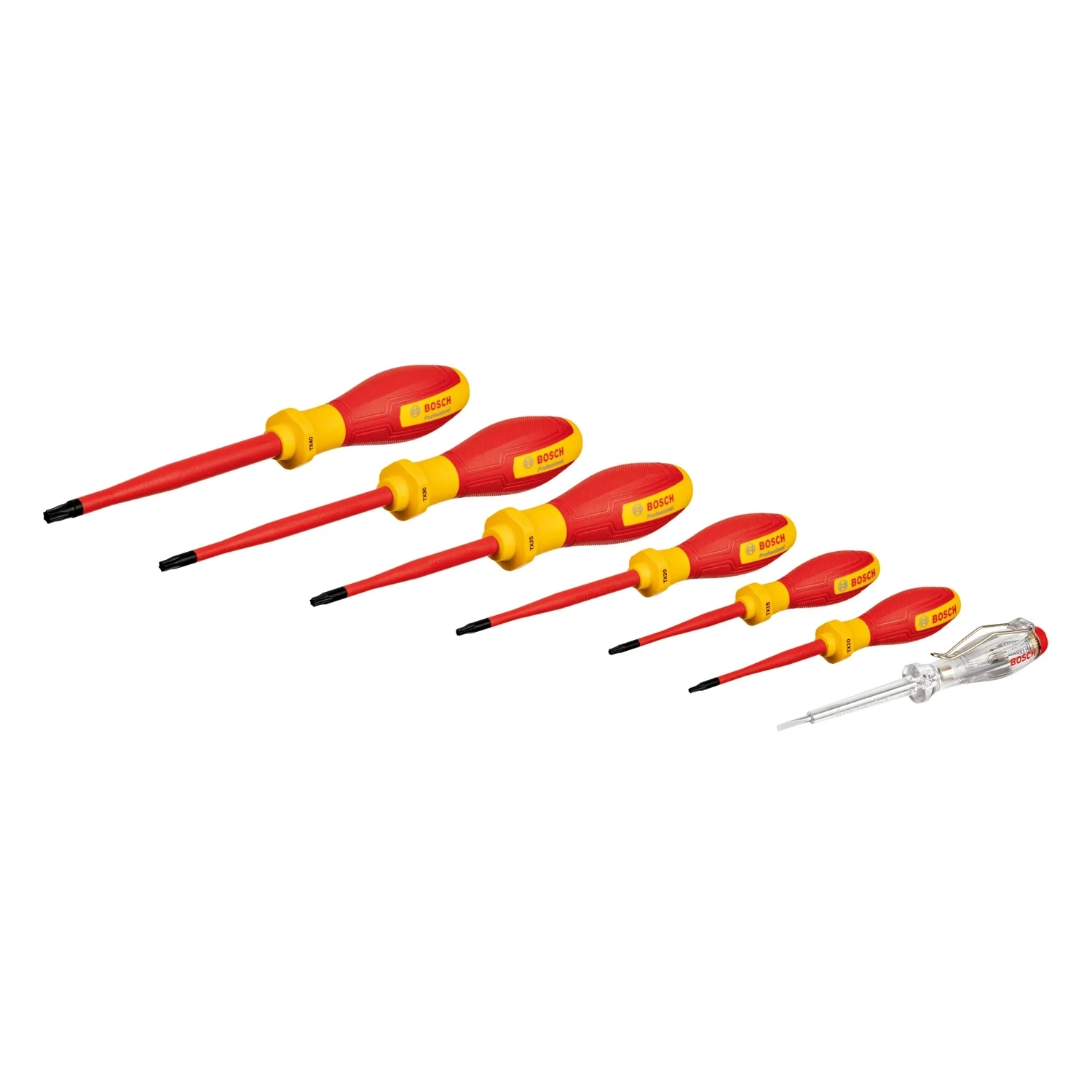 Bosch 1 600 A02 NF8 7 Parça İzoleli Torx Tornavida Seti VDE
