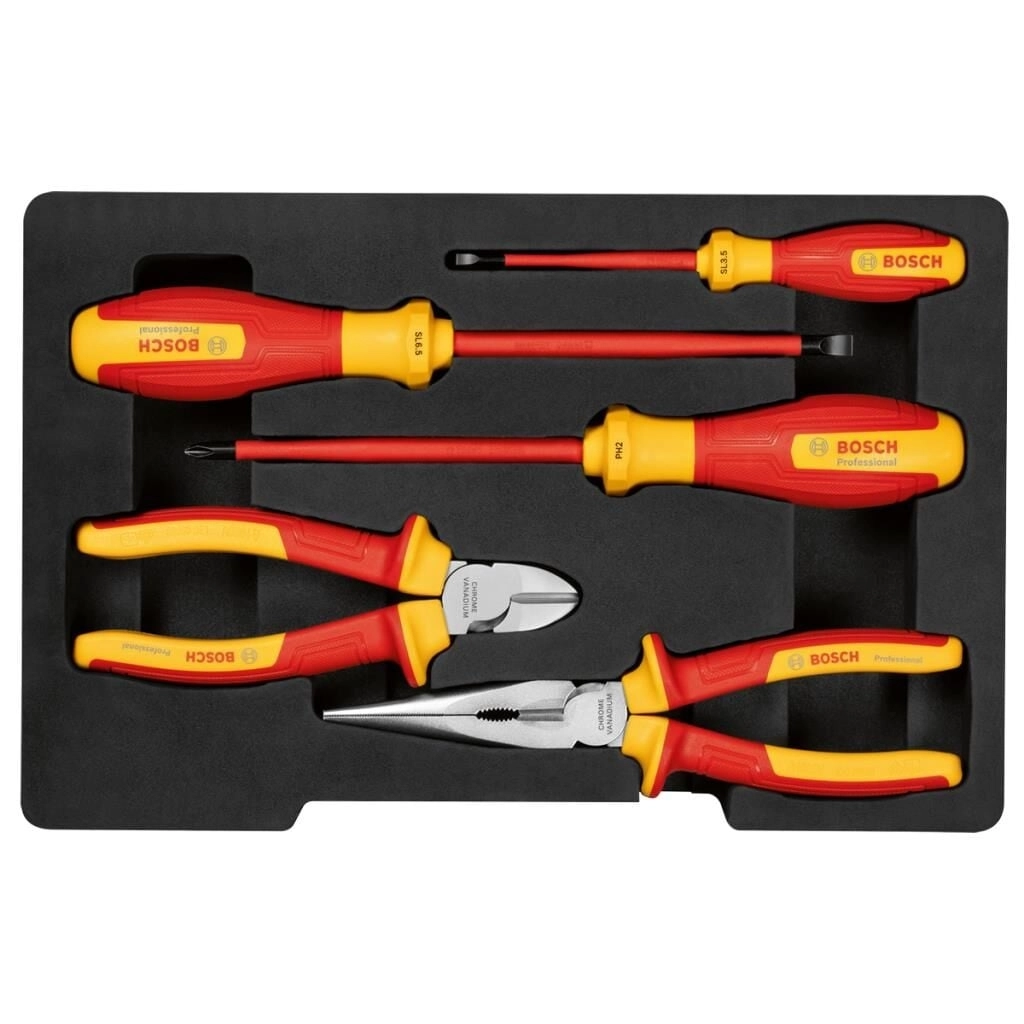 Bosch 1 600 A02 NG2 5 Parça İzoleli El Aleti Seti VDE