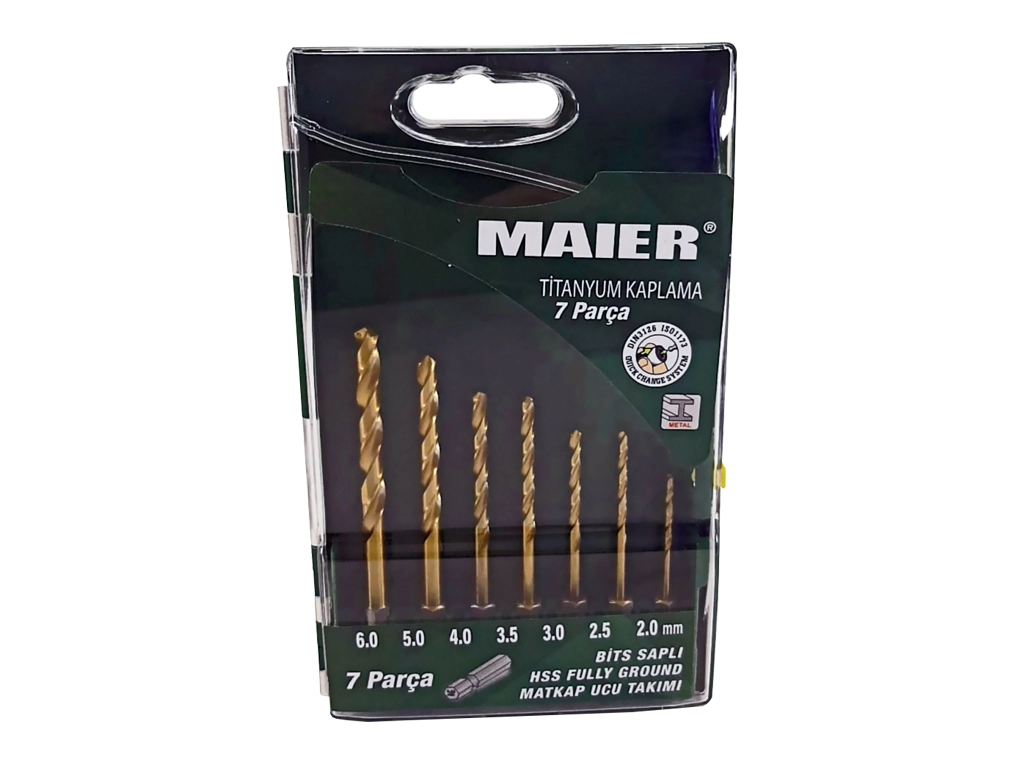 Maier MAMTKB7 7 Parça Bits Saplı Matkap Ucu Takımı