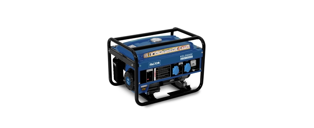Factor KGL3500C 2.8kVa İpli Benzinli Monofaze Jeneratör