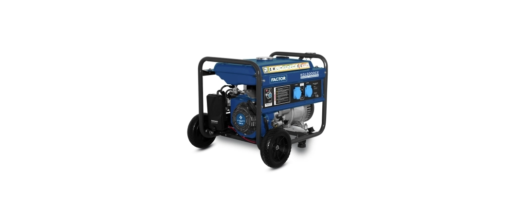 Factor KGL5000CE 3.5kVa Benzinli İpli - Marşlı Monofaze Jeneratör